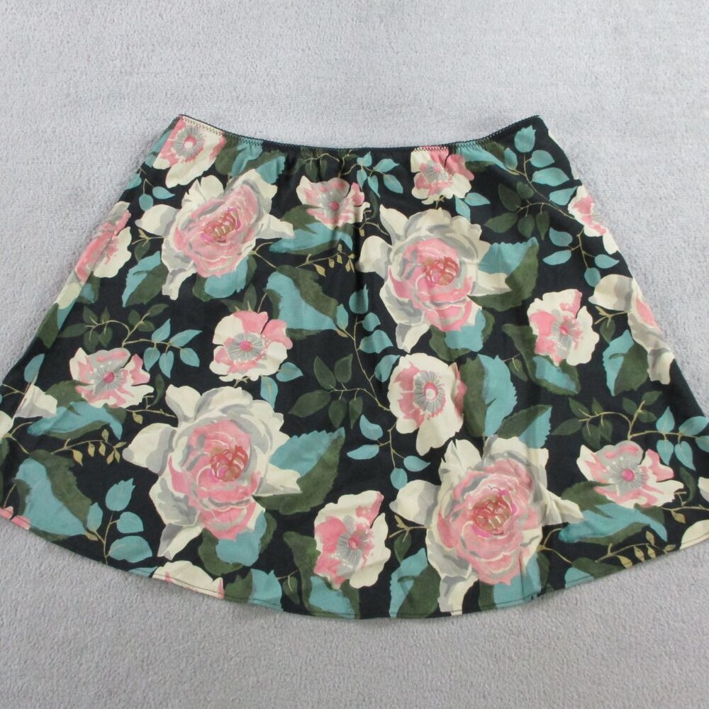 DOEN Skirt Womens XL Rose Garden Floral Giulietta 100% Silk 1920s Style EUC - Picture 4 of 11